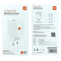 Сетевое зарядное устройство Xiaomi 67W USB-C White, Белый (MDY-12-ES)