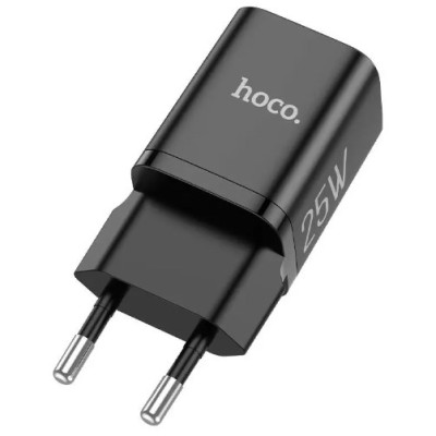 Сетевое зарядное устройство Hoco N19 PD 25W 1-Type-C Black, Чёрный