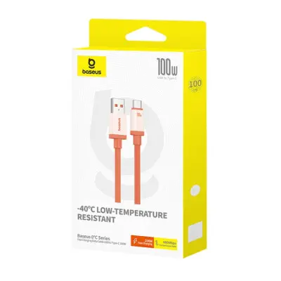 Кабель дата Baseus 0℃ Fast Charging 100W Type-C 1м красный (Canyon Coral)