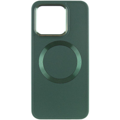 Чехол накладка Bonbon Metal MagSafe Xiaomi Redmi Note 13 Pro 4G Зеленая/ Army Green