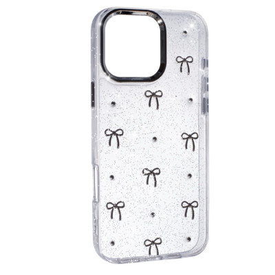 Чехол Накладка Glue Case Hit iPhone 16 Pro Бантики