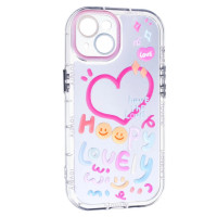 Чехол Накладка Adorable Mirror Shockproof  iPhone 15 Розовая Чехол Накладка Adorable Mirror Shockproof  iPhone 15 Розовая