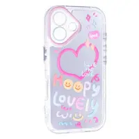 Чохол Накладка Adorable Mirror Shockproof  iPhone 16 Рожева