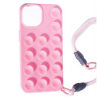 Чехол Накладка Selfie iPhone 13/14/15/16 Розовая