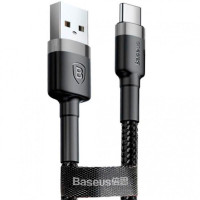 Кабель дата Baseus Cafule Type-C 1м Чорно-сірий Кабель дата Baseus Cafule Type-C 1м Чорно-сірий