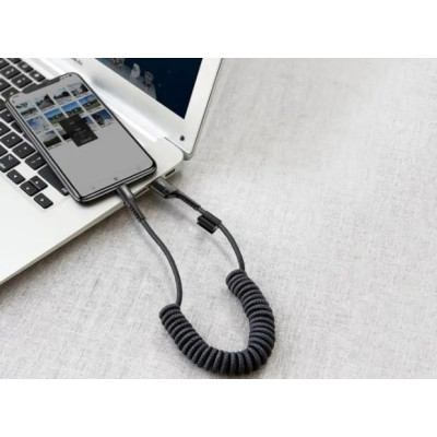 Кабель дата Baseus Fish Eye USB Type A - Type-C 1м Черный