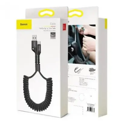 Кабель дата Baseus Fish Eye USB Type A - Type-C 1м Черный