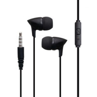 Проводные вакуумные наушники-гарнитура Remax RW-106 Wired Earphone Black, черный