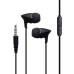 Провідні вакуумні навушники-гарнітура Remax RW-106 Wired Earphone Black, чорний