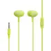 Проводные вакуумные наушники-гарнитура XO S6 Candy Green, зеленый