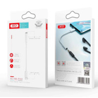 Перехідник аудіокабель XO NB-R161 Type-C converter 3.5 Білий Перехідник аудіокабель XO NB-R161 Type-C converter 3.5 Білий
