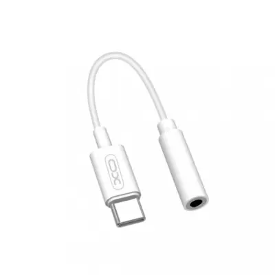 Перехідник аудіокабель XO NB-R161 Type-C converter 3.5 Білий Перехідник аудіокабель XO NB-R161 Type-C converter 3.5 Білий