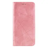 Чехол-книжка Business Leather OPPO A12 Розовая