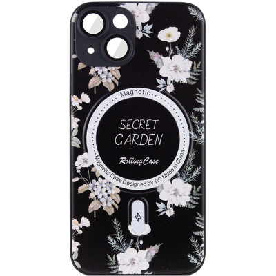 Чехол накладка Secret Garden with MagSafe iPhone 13 Черная