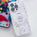 Чехол накладка Secret Garden with MagSafe iPhone 15 Pro Белая