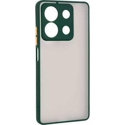Чехол накладка Frosted Matte Xiaomi Redmi 13 4G Темно зеленая