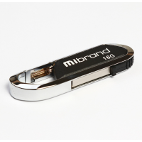 Флеш пам'ять USB 16Gb Mibrand Aligator USB 2.0 Black, Чорний
