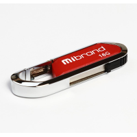 Флеш пам'ять USB 16Gb Mibrand Aligator USB 2.0 Червона