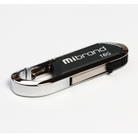 Флеш пам'ять USB 16Gb Mibrand Aligator USB 2.0 Сіра
