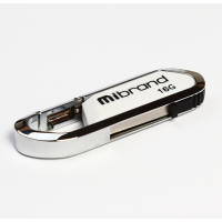 Флеш пам'ять USB 16Gb Mibrand Aligator USB 2.0 Біла