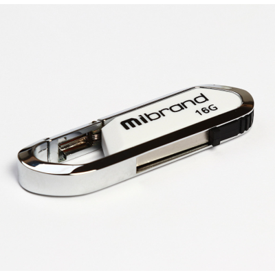 Флеш память USB 16Gb Mibrand Aligator USB 2.0 Белая