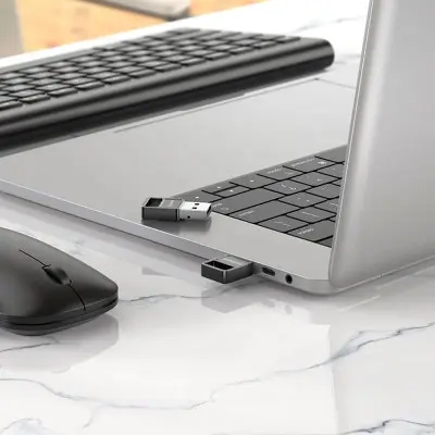 Bluetooth адаптер Borofone DH8 Black, Чорний Bluetooth адаптер Borofone DH8 Black, Чорний