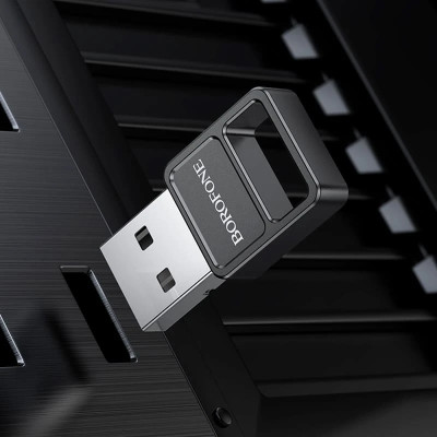 Bluetooth адаптер Borofone DH8  Black, Чёрный