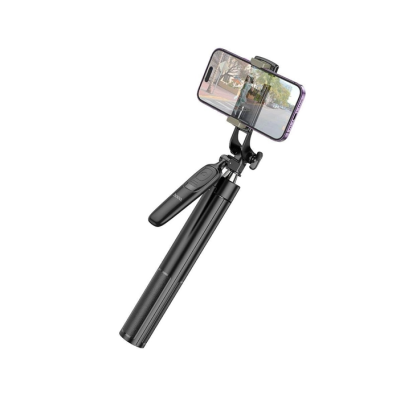 Монопод Bluetooth Tripod Hoco K19 Black, Чорний