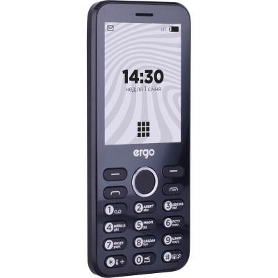 Мобильный телефон Ergo B281 Dual Sim Black, черный