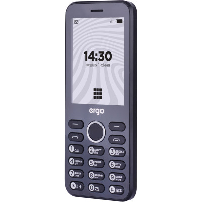 Мобильный телефон Ergo B281 Dual Sim Black, черный