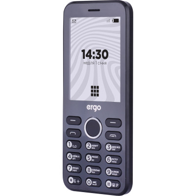 Мобільний телефон Ergo B281 Dual Sim Black, чорний