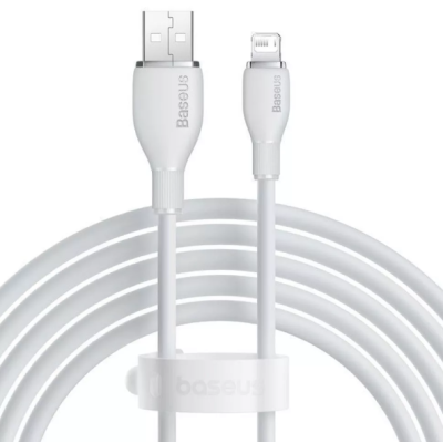 Кабель дата Baseus Pudding USB Type A - Lightning 2.4A 1.2м Білий