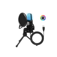 Мікрофон настільний для стриму SH-666R Black, Чорний