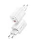Мережевий зарядний пристрій Wiwu Wi-UO12 USB-C+USB-A 65W White, Білий
