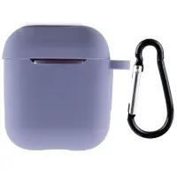Чохол для навушників AirPods 1/2 New Сірий/Lavender Gray
