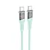 Кабель дата Hoco U111 Type-C to Type-C 60W  1,2м Зелений