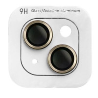 Защитное стекло на камеру Metal iPhone 15/15 Plus Золотое Защитное стекло на камеру Metal iPhone 15/15 Plus Золотое