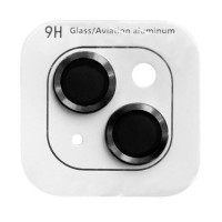 Защитное стекло на камеру Metal iPhone 15/15 Plus Черное Защитное стекло на камеру Metal iPhone 15/15 Plus Черное