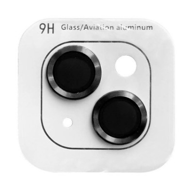 Защитное стекло на камеру Metal iPhone 15/15 Plus Черное