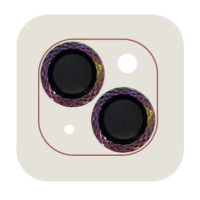 Защитное стекло на камеру Metal Shine iPhone 15/15 Plus Сиреневое (Rainbow) Защитное стекло на камеру Metal Shine iPhone 15/15 Plus Сиреневое (Rainbow)