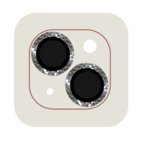 Защитное стекло на камеру Metal Shine iPhone 15/15 Plus Серебряное Защитное стекло на камеру Metal Shine iPhone 15/15 Plus Серебряное