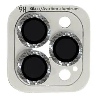 Захисне скло на камеру Metal Shine iPhone 15 Pro/15 Pro Max Срібне Захисне скло на камеру Metal Shine iPhone 15 Pro/15 Pro Max Срібне