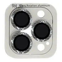 Захисне скло на камеру Metal Shine iPhone 15 Pro/15 Pro Max Срібне