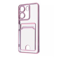 Чехол накладка WAVE Metal Pocket Xiaomi Redmi 13C 4G/Poco C65 Розовая