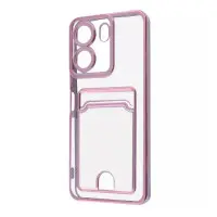 Чехол накладка WAVE Metal Pocket Xiaomi Redmi 13C 4G/Poco C65 Розовая