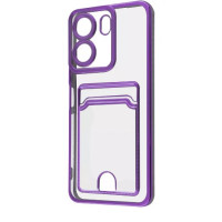 Чехол накладка WAVE Metal Pocket Xiaomi Redmi 13C 4G/Poco C65 Фиолетовая