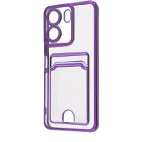 Чехол накладка WAVE Metal Pocket Xiaomi Redmi 13C 4G/Poco C65 Фиолетовая