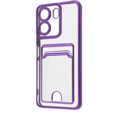 Чехол накладка WAVE Metal Pocket Xiaomi Redmi 13C 4G/Poco C65 Фиолетовая