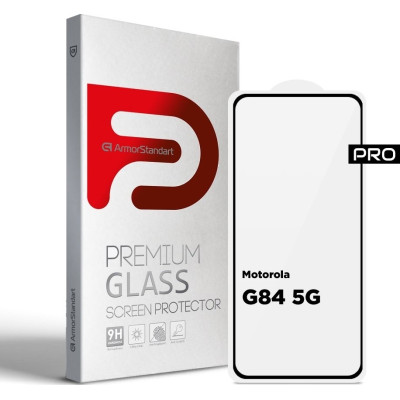 Защитное стекло 3D Armor Motorola G84 5G Чёрное