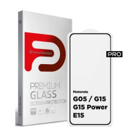 Защитное стекло 3D Armor Motorola G05 / G15 / G15 Power / E15 Чёрное